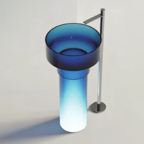 Cpingao Чаша на колонне 48 — напольная раковина